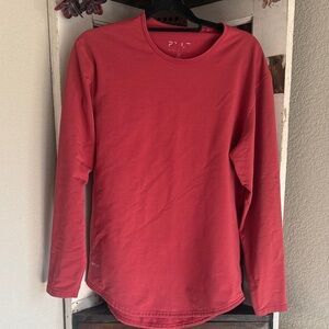 BYLT Basics Red Long Sleeve Tee